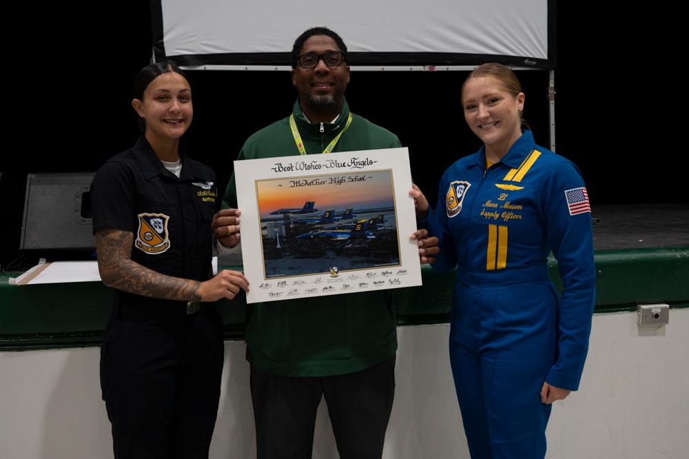 Blue Angels Visit Broward County High School