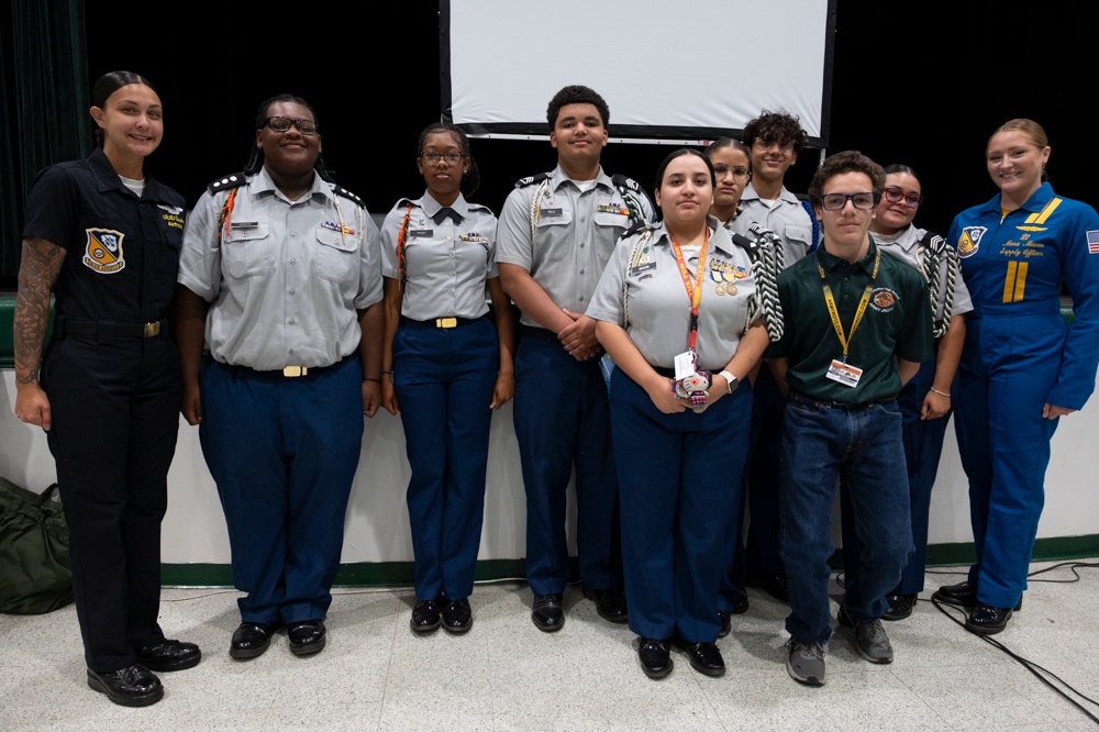 Blue Angels Visit Broward County High School