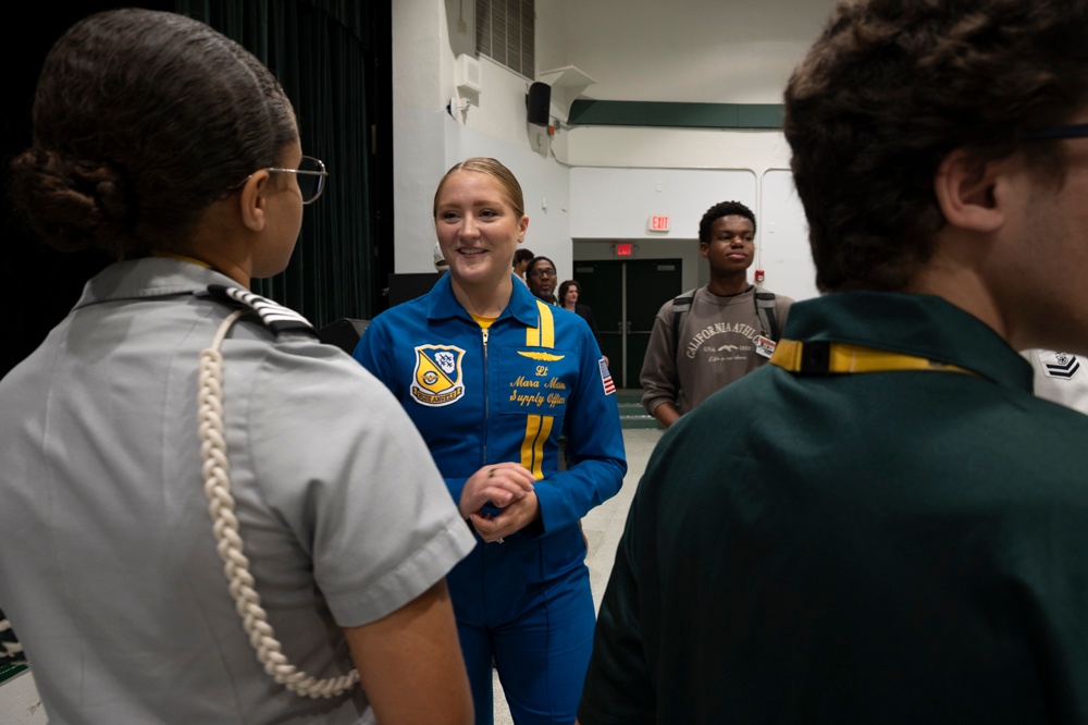 Blue Angels Visit Broward County High School
