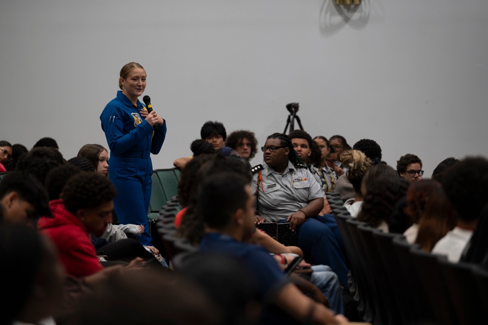 Blue Angels Visit Broward County High School