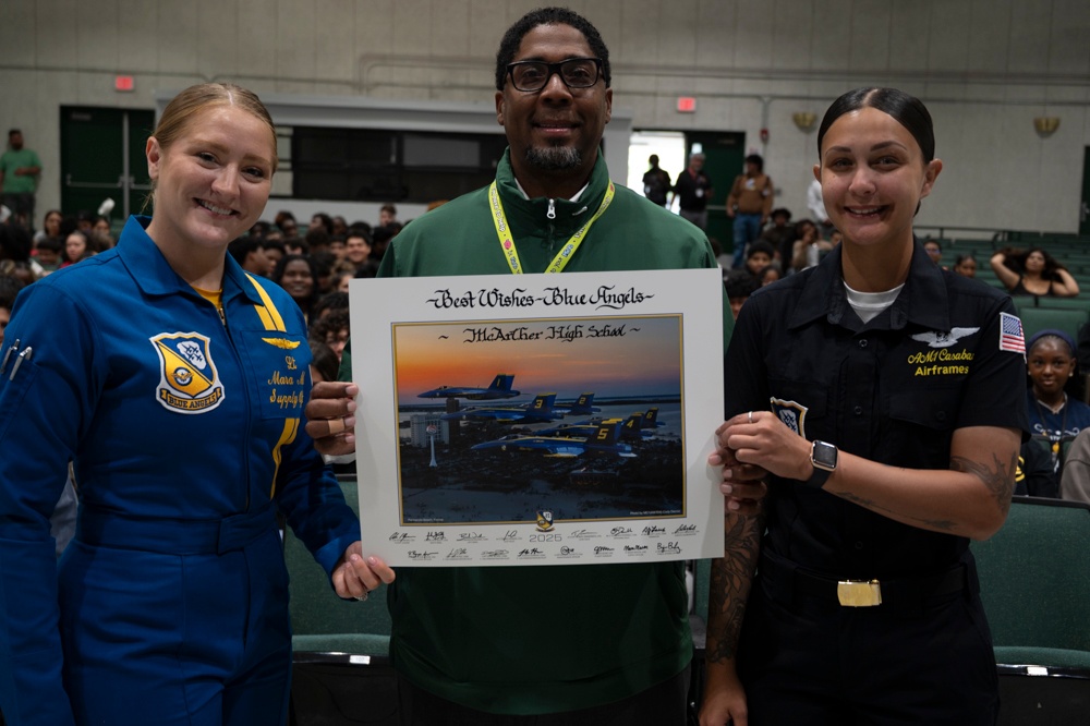 Blue Angels Visit Broward County High School