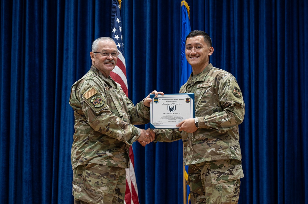 386th EMDS promotion ceremony
