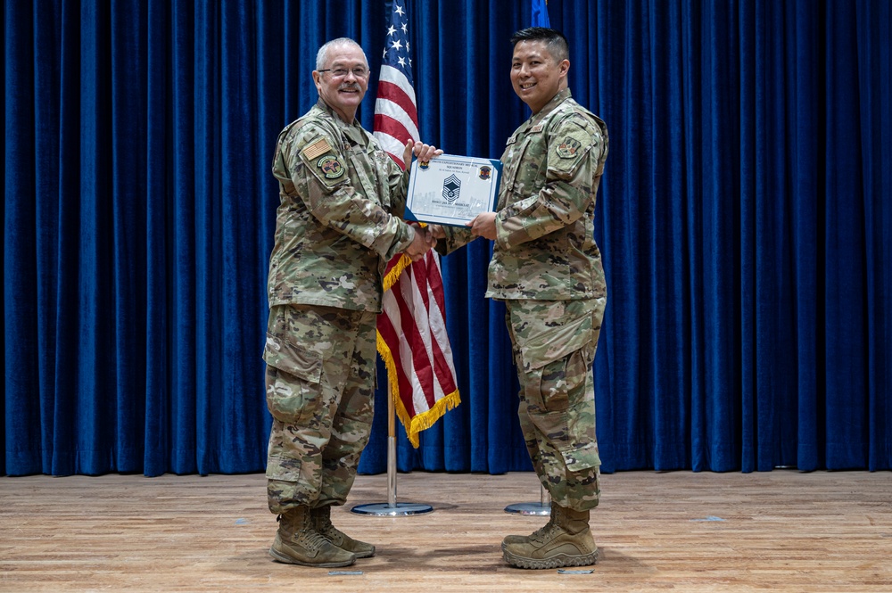 386th EMDS promotion ceremony
