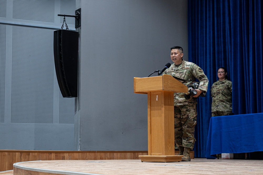 386th EMDS promotion ceremony