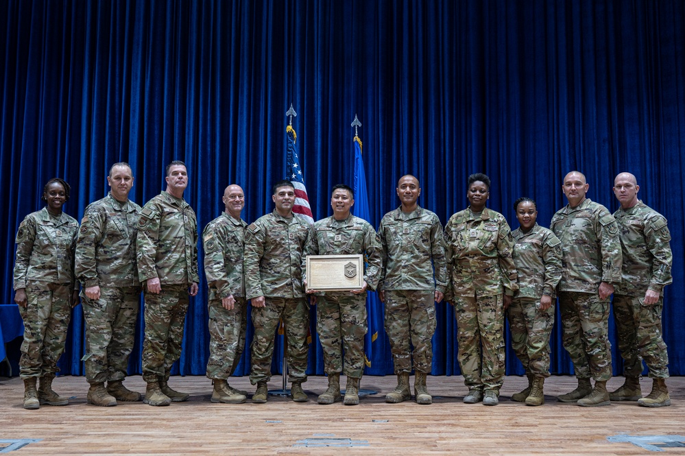 386th EMDS promotion ceremony