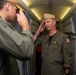 CAPT Ahmanson welcomes Cmdr Bruce as Tiger 77