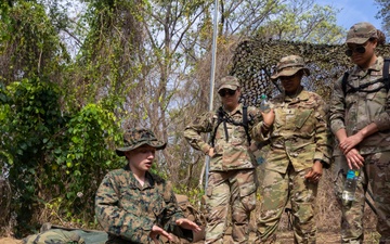 U.S. Navy Hospital Corpsman instructs TCCC course to combined forces at TRADEWINDS 25