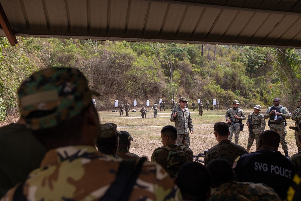 U.S. Marines conduct combined small arms live-fire range at TRADEWINDS 25