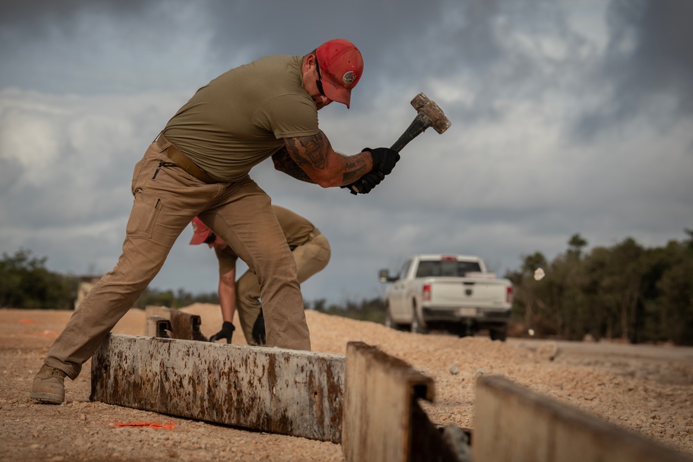 The 200TH RED HORSE Squadron supports PACAF by relocating resilient infrastructure