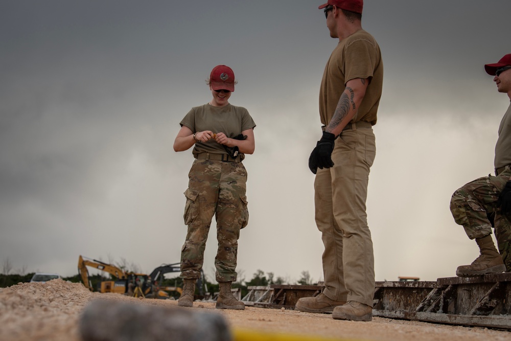 The 200TH RED HORSE Squadron supports PACAF by relocating resilient infrastructure