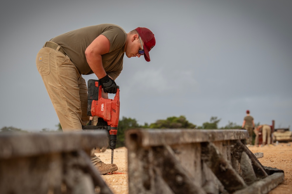 The 200TH RED HORSE Squadron supports PACAF by relocating resilient infrastructure