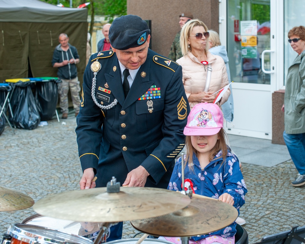 1st Armored Division Band at Polish Constitution Day Celebration