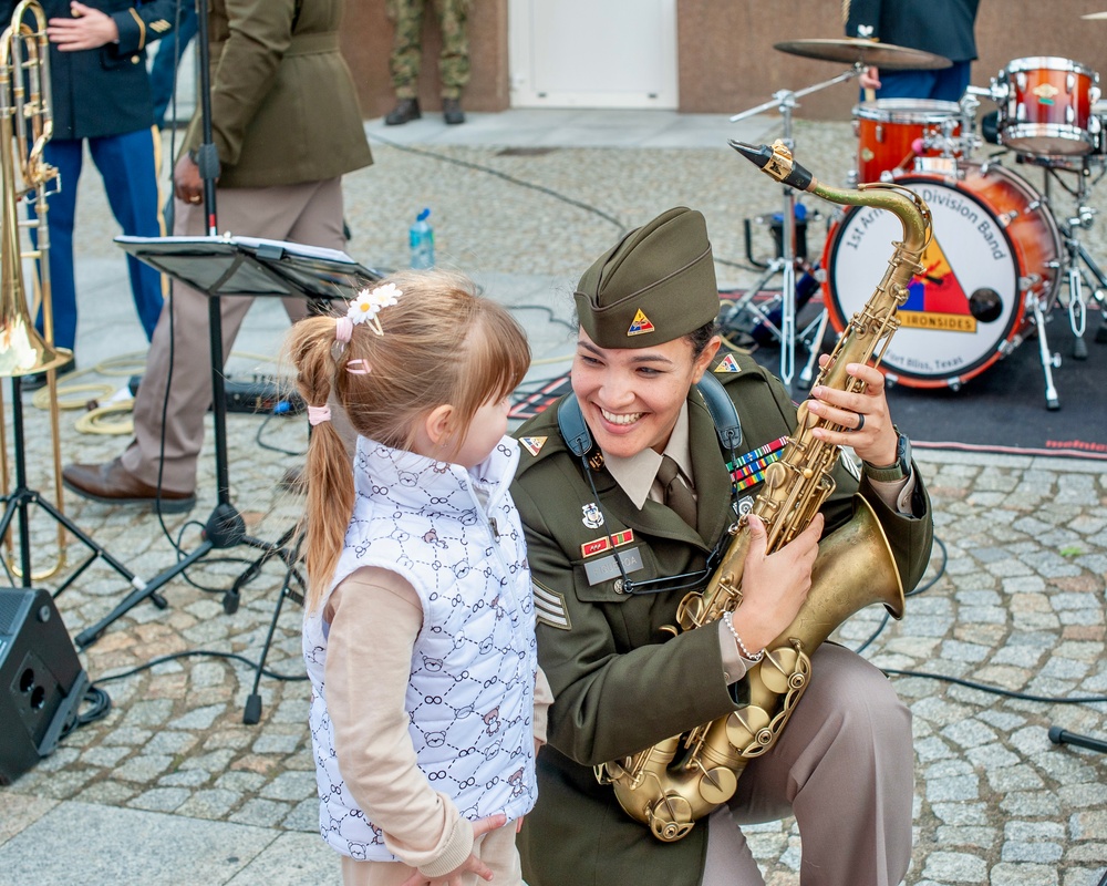 1st Armored Division Band at Polish Constitution Day Celebration