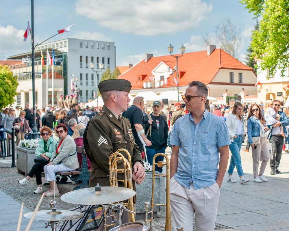 1st Armored Division Band at Polish Constitution Day Celebration