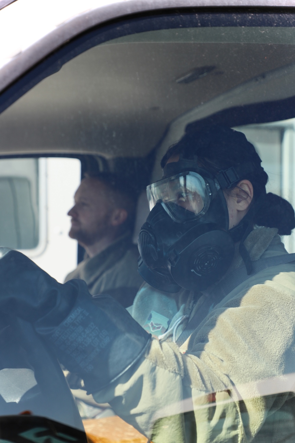 Driving with a Gas Mask