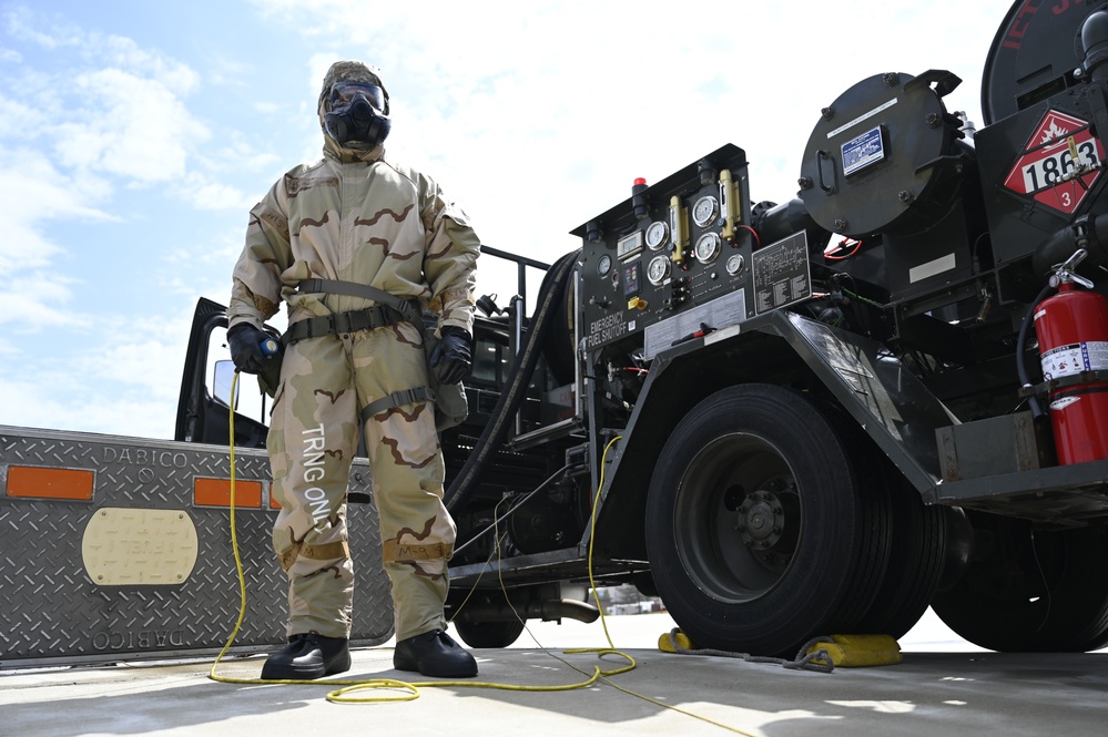 157th ARW conducts emergency readiness training