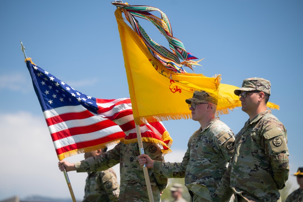 Command Sgt. Maj. Maisey Accepts Responsibility of the 116 CBT