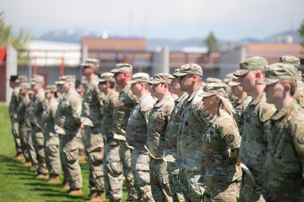 Command Sgt. Maj. Maisey Accepts Responsibility of the 116 CBT