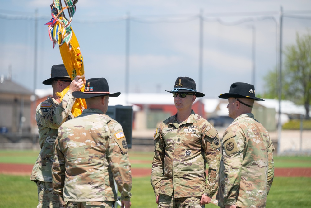 Command Sgt. Maj. Maisey Accepts Responsibility of the 116 CBT