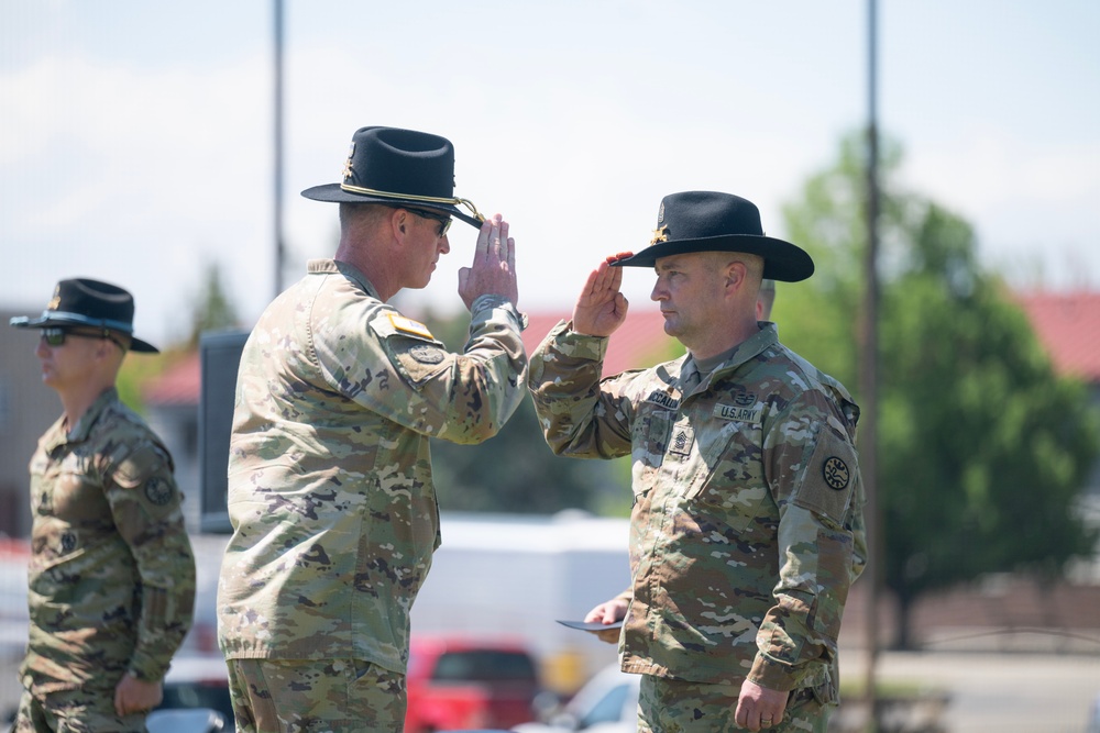 Command Sgt. Maj. Maisey Accepts Responsibility of the 116 CBT