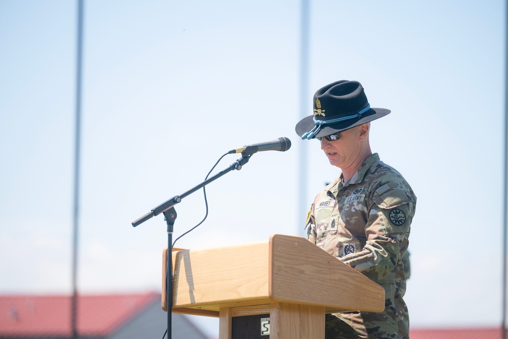 Command Sgt. Maj. Maisey Accepts Responsibility of the 116 CBT