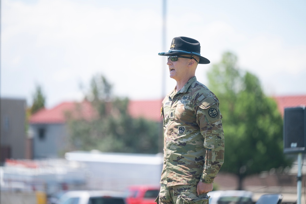 Command Sgt. Maj. Maisey Accepts Responsibility of the 116 CBT