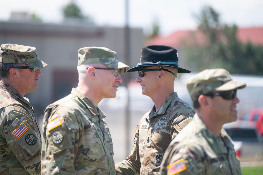 Command Sgt. Maj. Maisey Accepts Responsibility of the 116 CBT