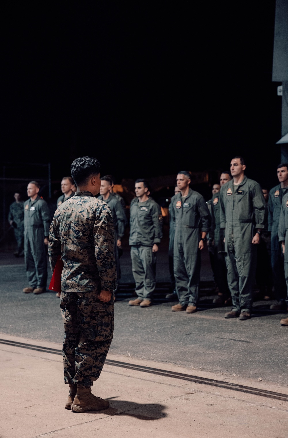 MRF-D 25.3: Wing pinning ceremony