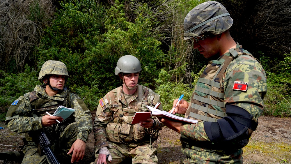 New Jersey, New York OCS Candidates Train with Albanian, Kosovar Cadets in Fifth Annual Field Exercise