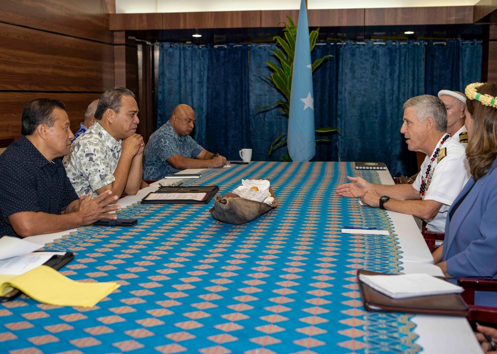 U.S. Pacific Fleet Commander travels to the Federated States of Micronesia