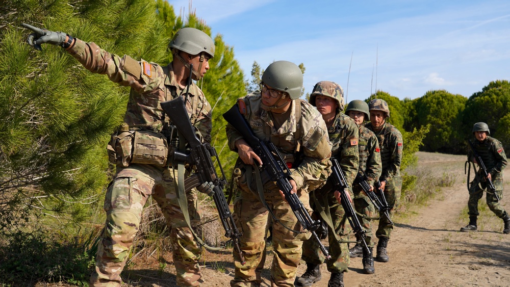 New Jersey, New York OCS Candidates Train with Albanian, Kosovar Cadets in Fifth Annual Field Exercise