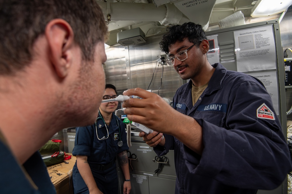 USS Gridley Medical Training