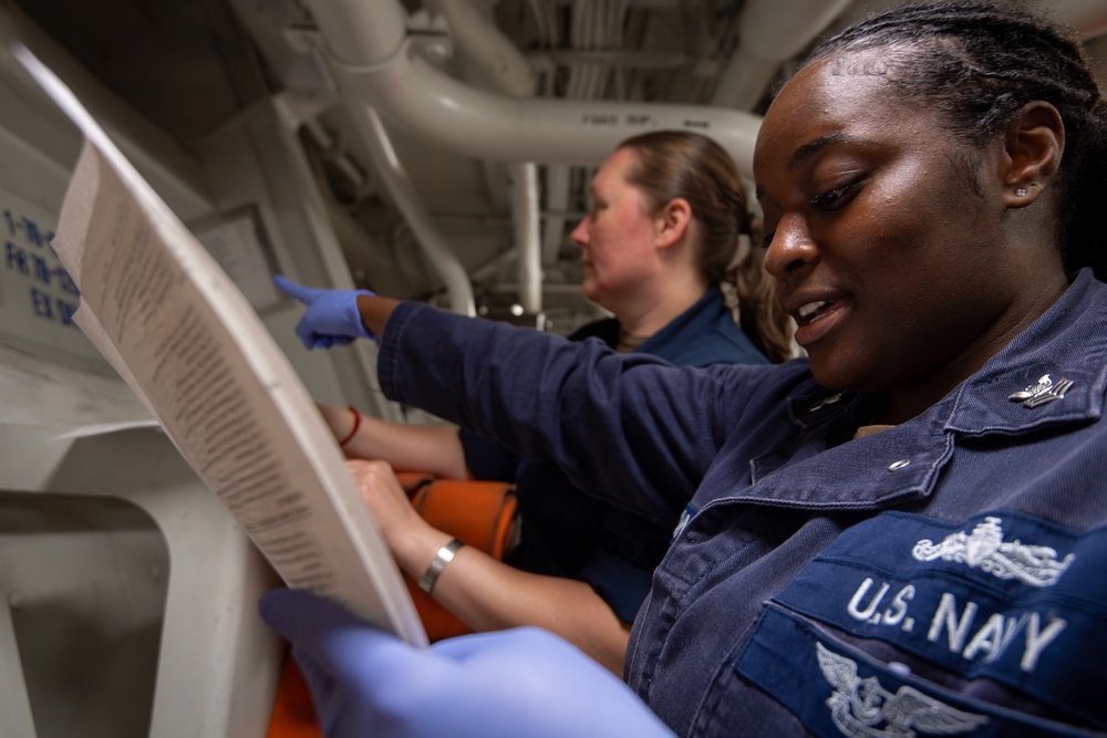 USS Gridley Spot Check