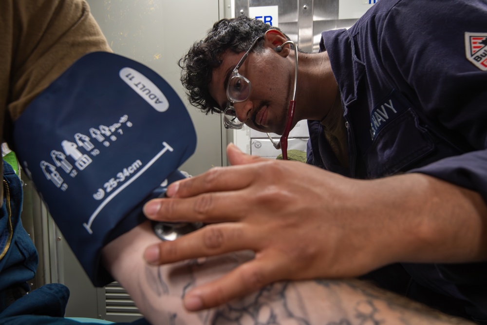 USS Gridley Medical Training