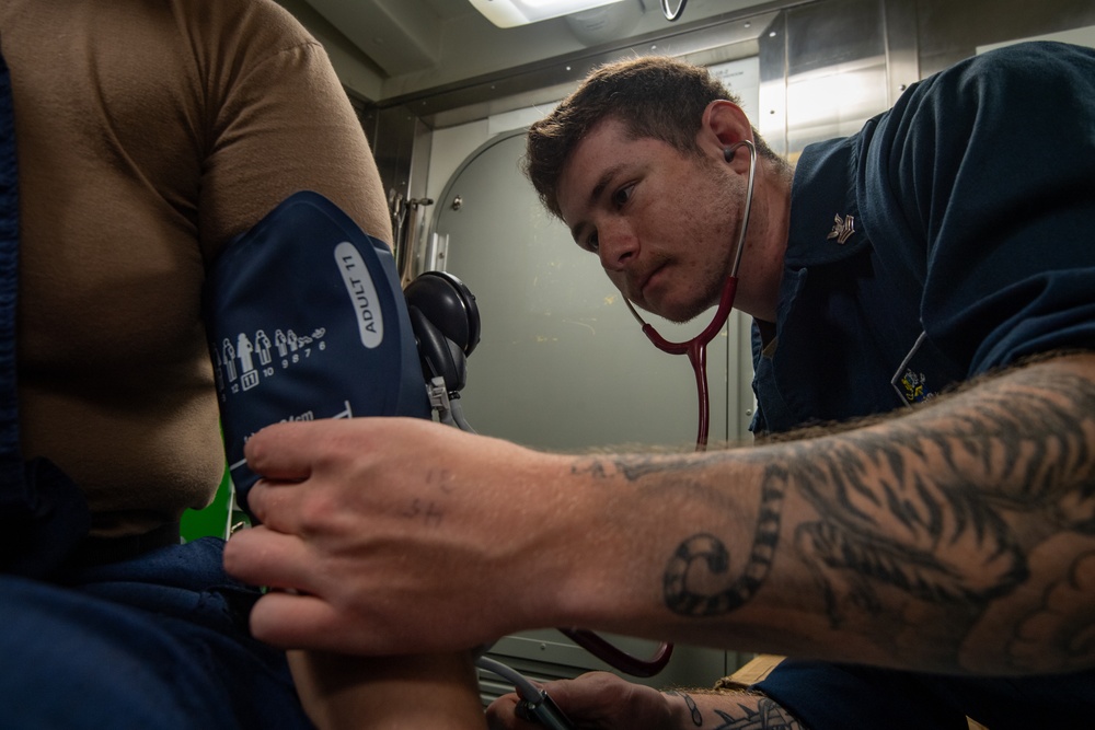 USS Gridley Medical Training