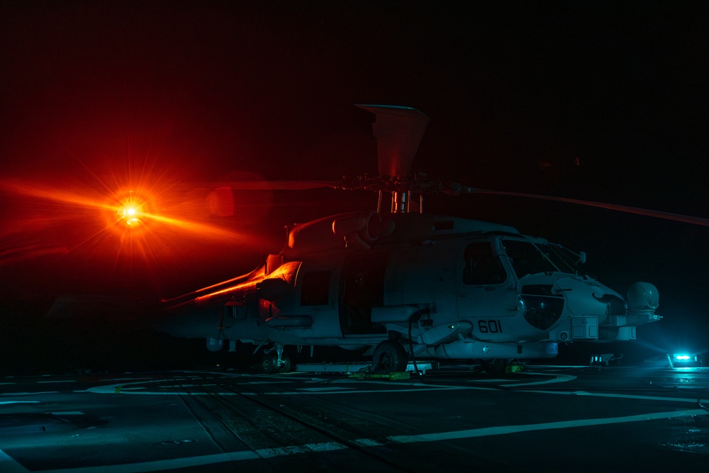 Helicopter Maritime Strike Squadron (HSM) 60 Conducts Maintenance Aboard USS Oscar Austin (DDG 79)