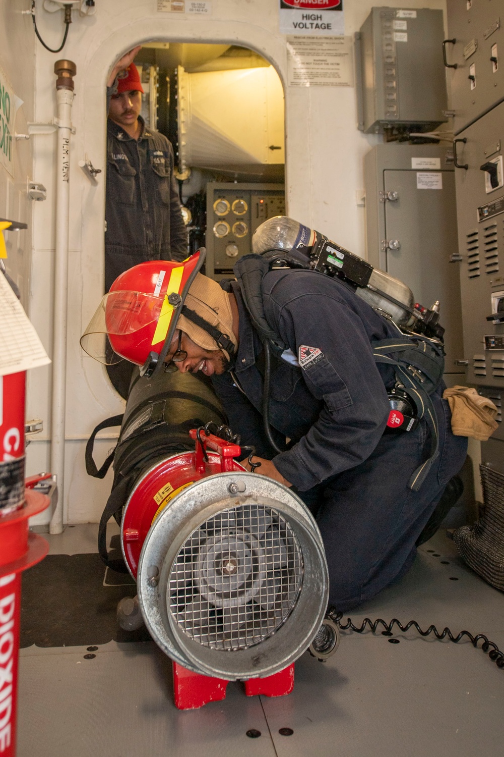 USS Sterett conducts operations in the U.S. Central Command area of responsibility as part of the Carl Vinson Carrier Strike Group