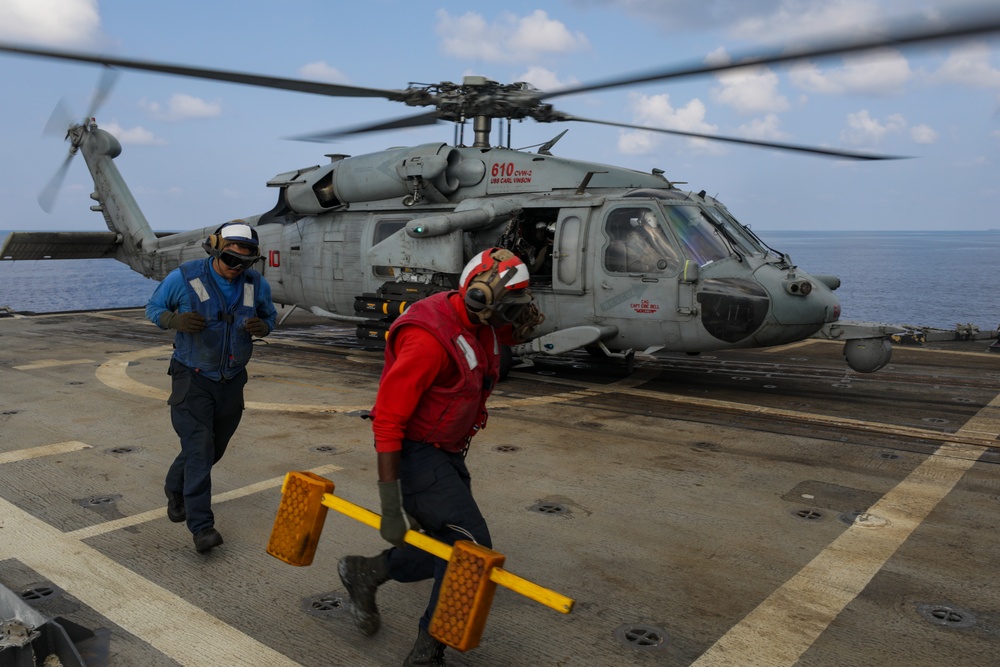 USS Princeton conducts operations in the U.S. Central Command area of responsibility as part of the Carl Vinson Carrier Strike Group