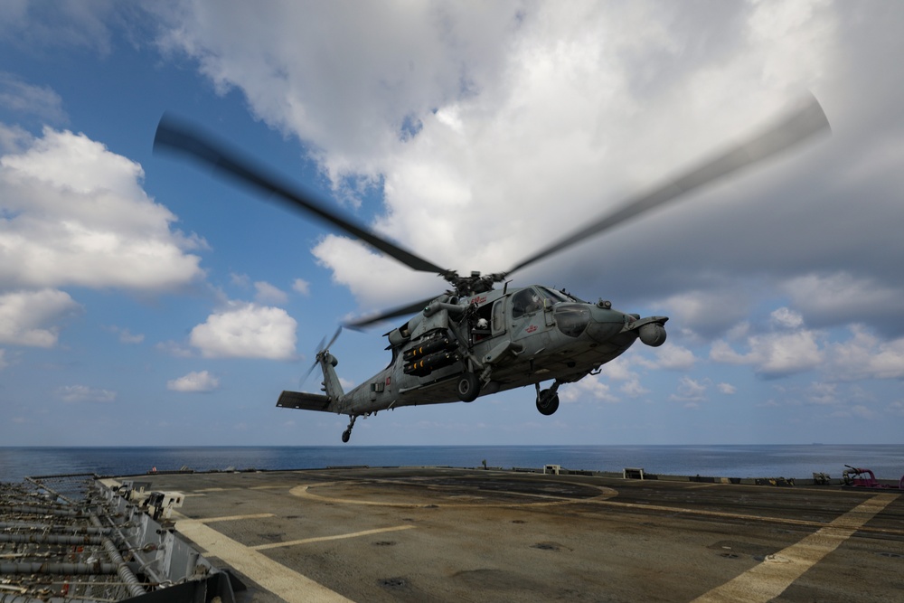 USS Princeton conducts operations in the U.S. Central Command area of responsibility as part of the Carl Vinson Carrier Strike Group