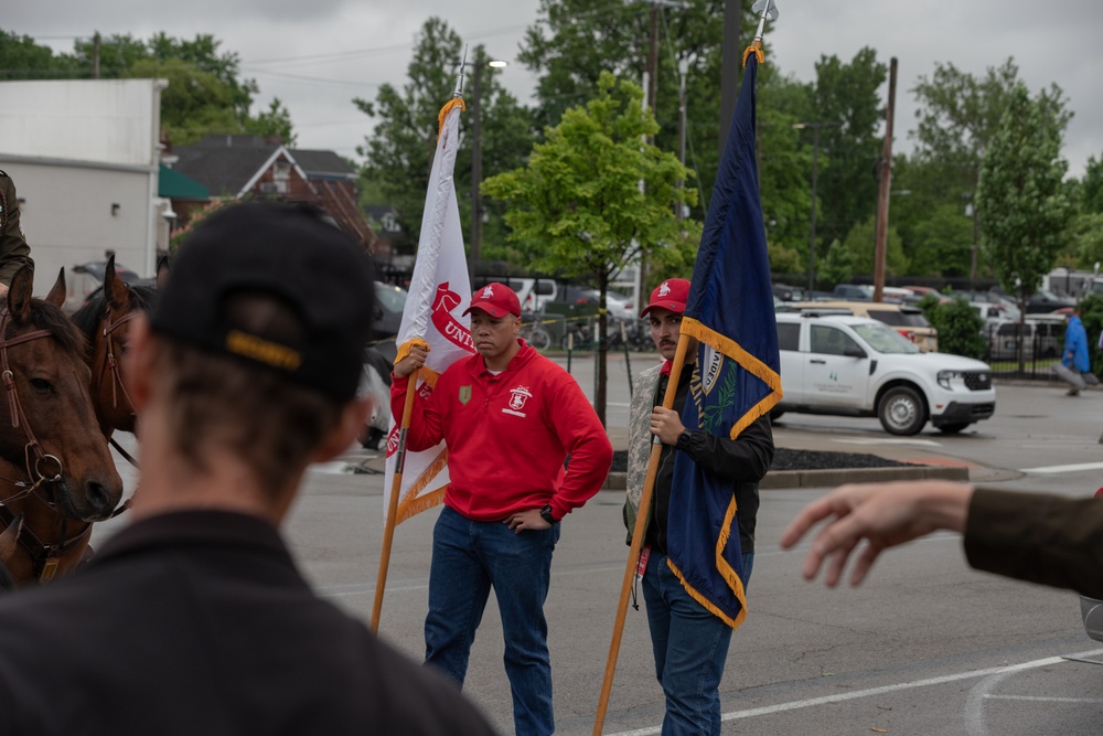 1ID CGMCG Presents the Colors at the Kentucky Derby