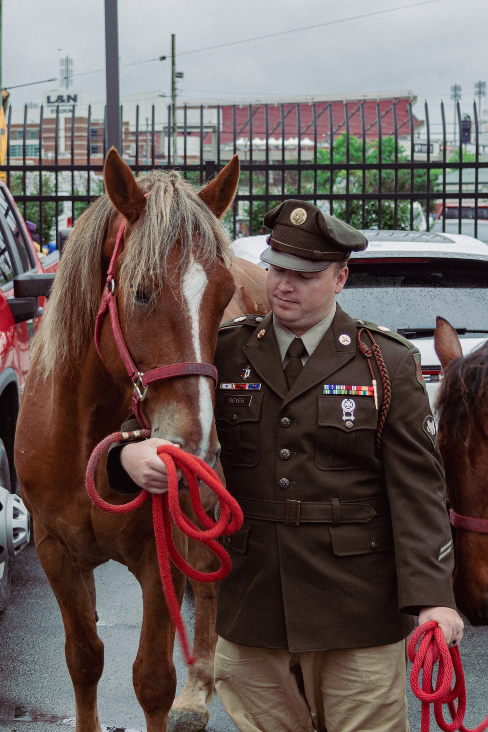 1ID CGMCG Presents the Colors at the Kentucky Derby