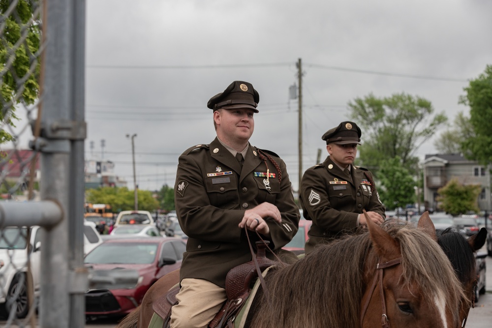 1ID CGMCG Presents the Colors at the Kentucky Derby