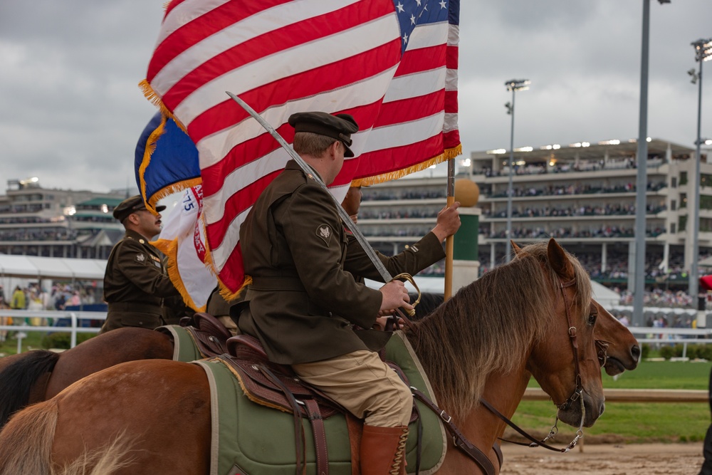1ID CGMCG Presents the Colors at the Kentucky Derby