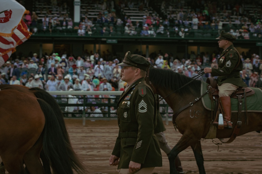 1ID CGMCG Presents the Colors at the Kentucky Derby