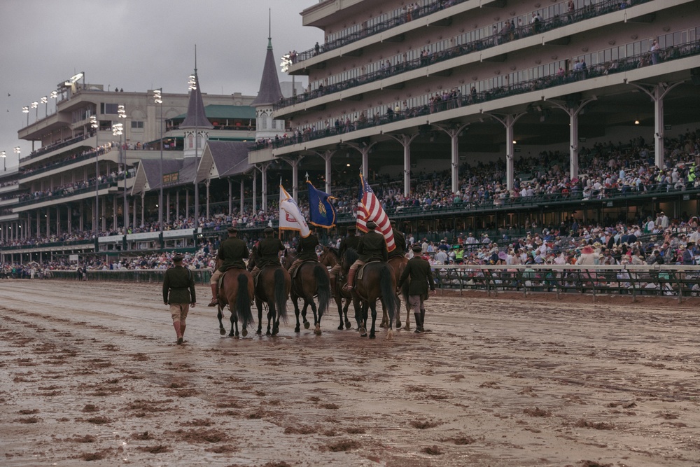 1ID CGMCG Presents the Colors at the Kentucky Derby