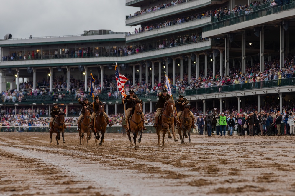 1ID CGMCG Presents the Colors at the Kentucky Derby