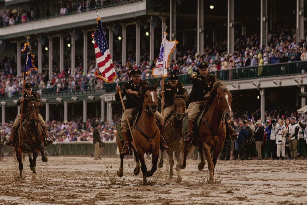 1ID CGMCG Presents the Colors at the Kentucky Derby
