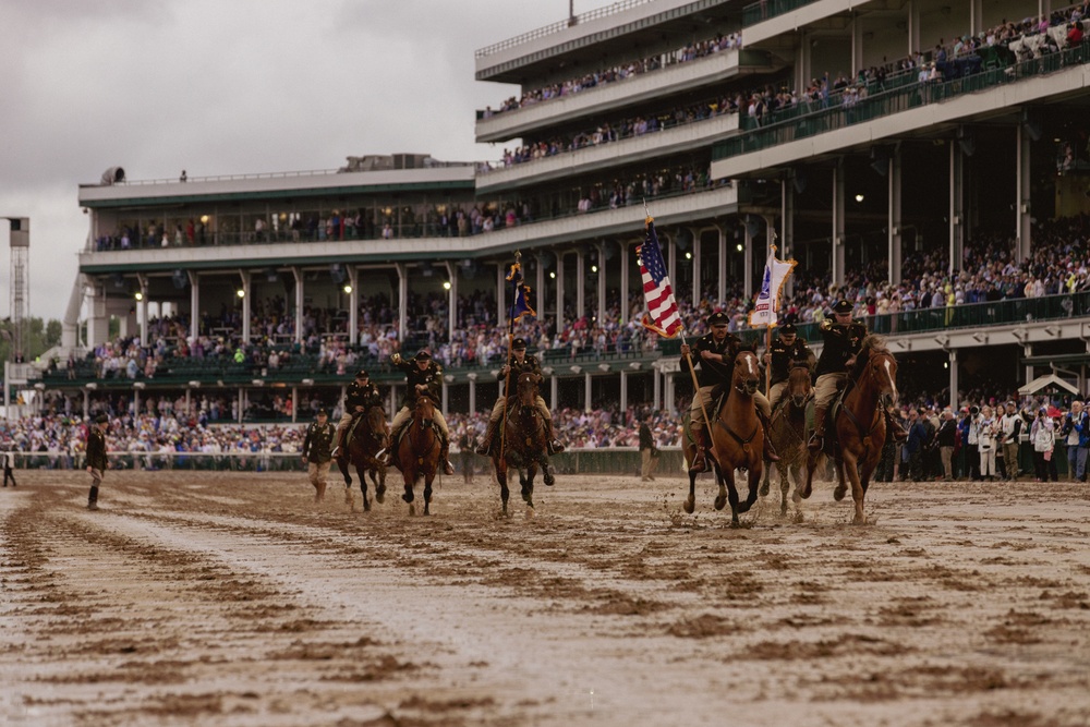 1ID CGMCG Presents the Colors at the Kentucky Derby