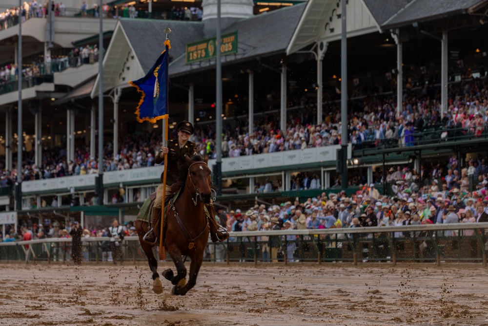 1ID CGMCG Presents the Colors at the Kentucky Derby
