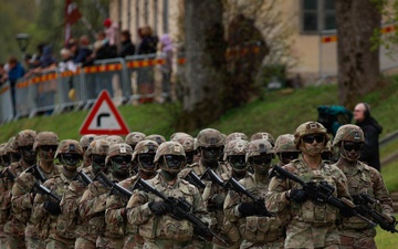 Task Force Iron celebrates Day of the Restoration of Latvian Independence with NATO Allies